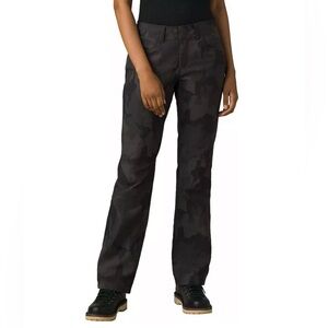 NWT prAna Women's Halle Straight Pants II. Charcoal Camo Size 6